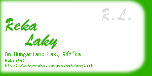 reka laky business card